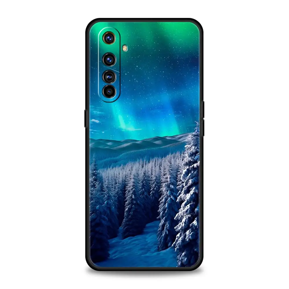 Beautiful northern lights Phone Case For Realme 12 11 10 9 8 5G 7 6 GT5 GT3 GT2 Pro Plus C21 C11 C25 C35 GT Neo 2 3 3T 5 Cover