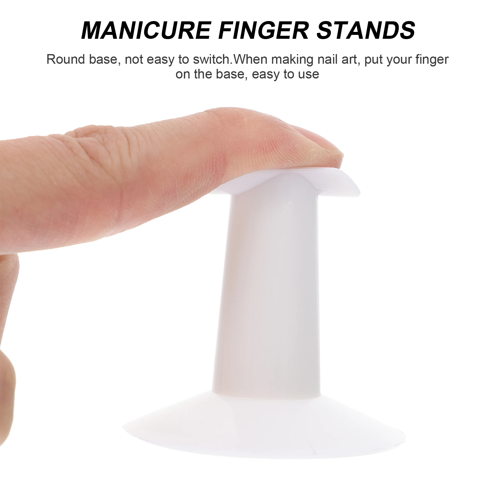 

12pcs Finger Rests Nail Art Manicure Tools Durable PP Material Salon Grade Painting Accessories Storage Display Rack