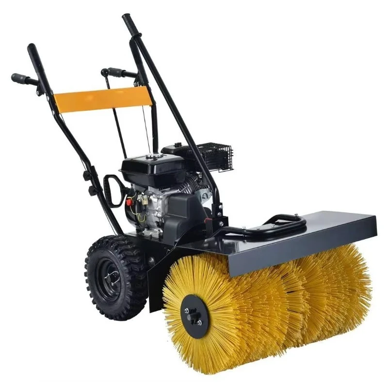 Tracking snowblower dust removal equipment