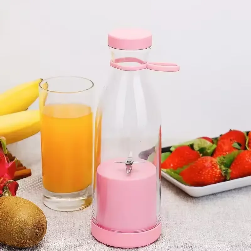 Akumulator Blender świeży sokownica biały/różowy przenośny butelka na sok Usb Mini szybki urządzenie do Smoothie Blender elektryczny