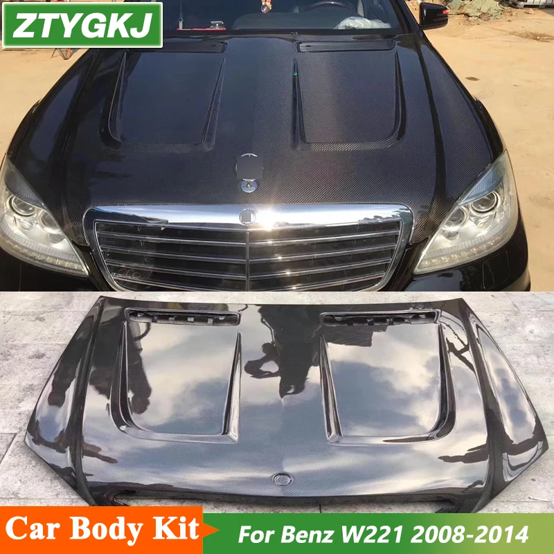 

PD Style High Quality Carbon Fiber Material Engine Cover Bonnets Hoods For Mercedes-Benz W221 S Class 2008-2014