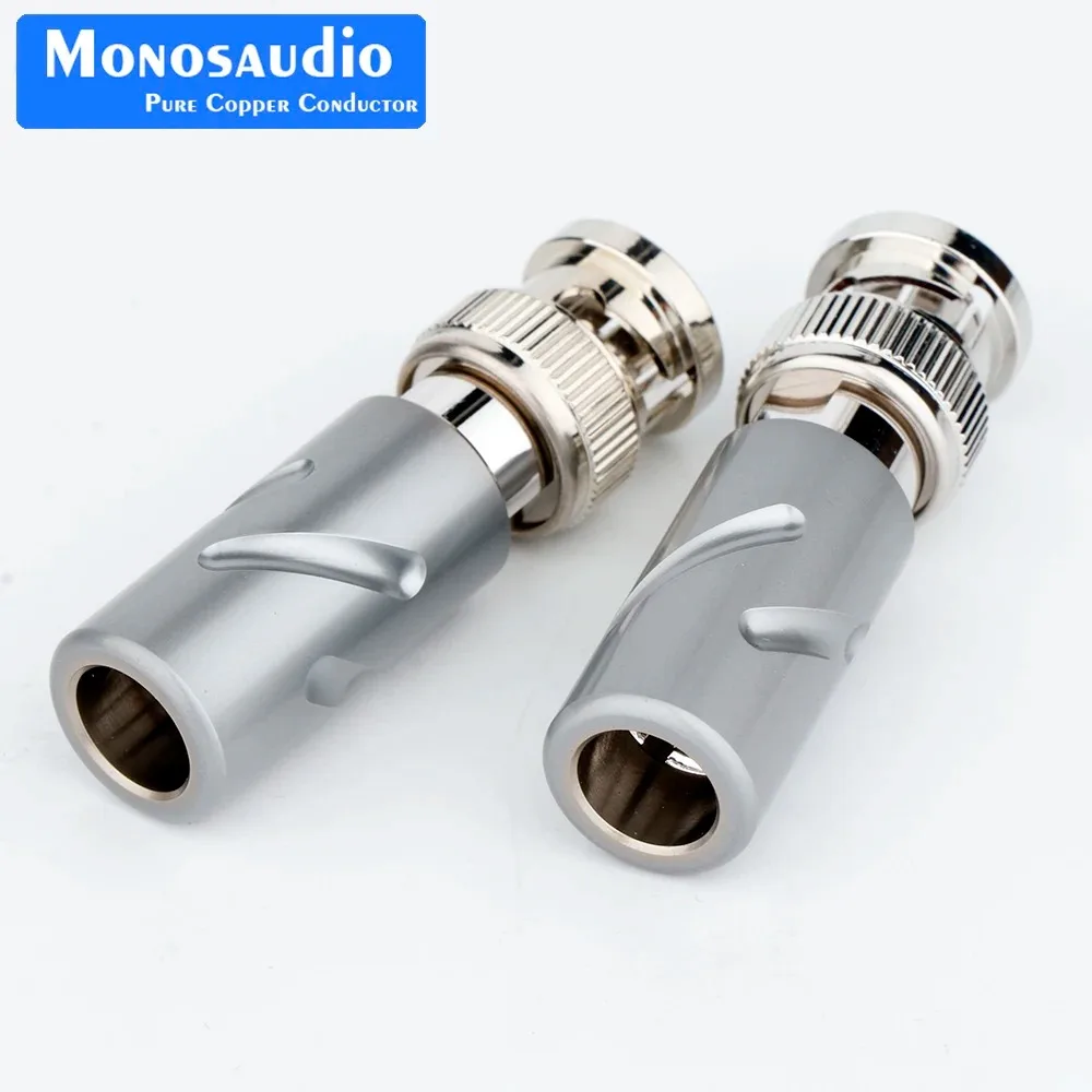 RG6/U 75-5 Compression BNC Male Plug 38mm Long Body for Belden 1505A CCTV HD-SDI Video Cable Solder-Free Twist-On Connector Broa