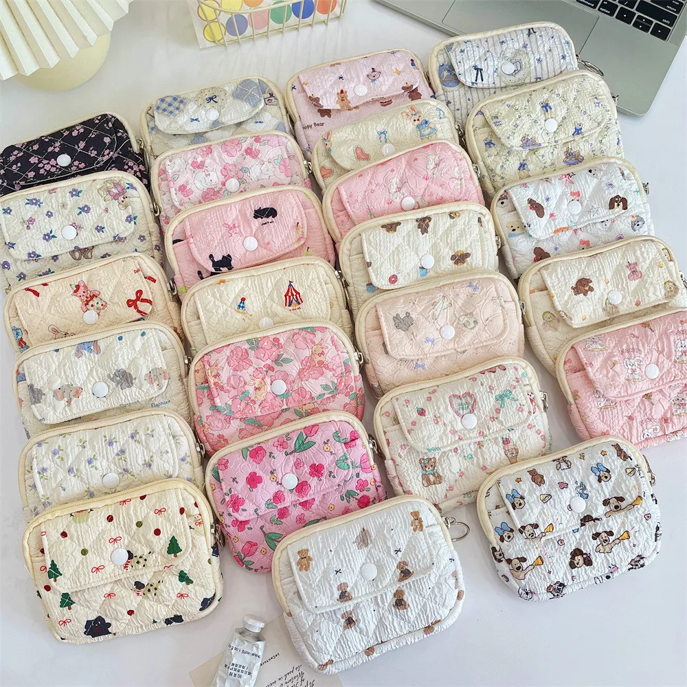 Cute Cartoon Small Travel Cosmetic Lipstick Earphone Card Portable Storage Bag Purse Women Gift Pouch In Make up Bags Organizer