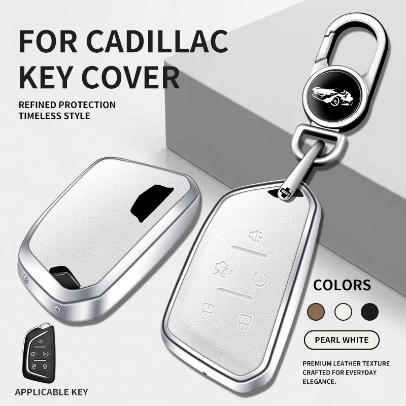 Para Cadillac XT4 CT4 CT5 Lyriq Escalade Optiq Vistiq 2020-2026 2025 2024 2023, Carcasa Metálica Protectora para Llave de Auto, Funda para Llave