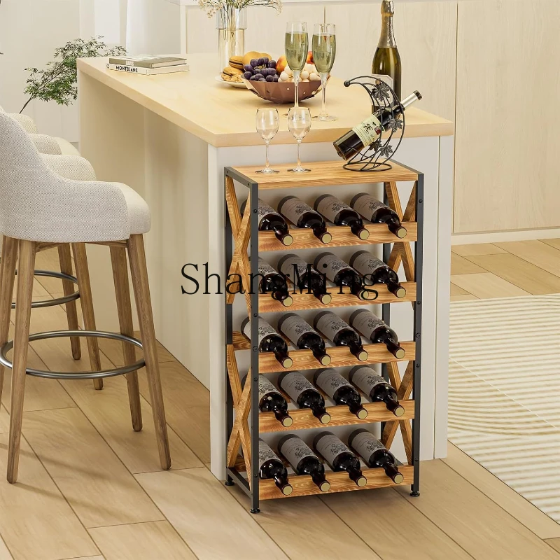 FG household high-end wrought iron vertical red wine rack wine rack wine rack collection 2