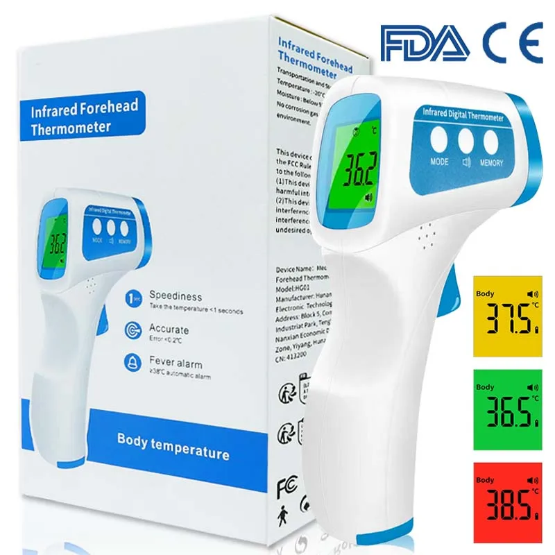 Medizinisches Fieber-Infrarot-Thermometer, digitales berührungsloses Laser-Thermometer, Körper, Baby, Erwachsene, Stirn, Temperaturmessung, Termometer