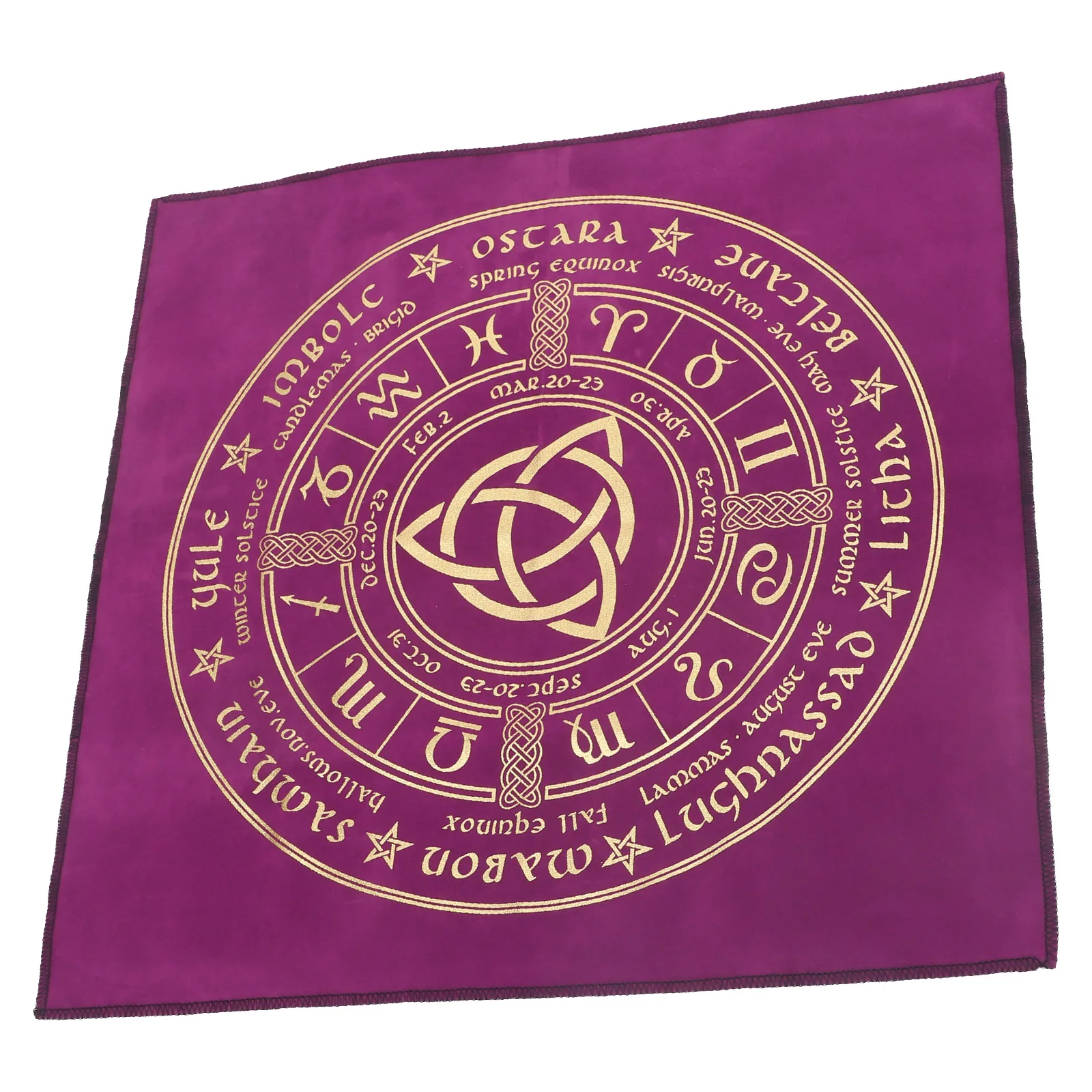 

16 Tarot Tablecloth Soft Divination Game Prop Washable Tarot Cards Desktop Cloth Witch Supplies
