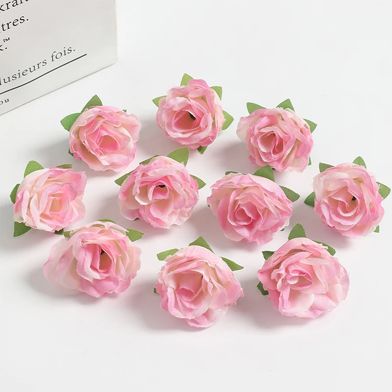 10/20/50 Stück 3,5 cm rote Seidenrose künstliche Blumen Kopf für Hochzeit Zuhause Raumdekoration DIY Braut Haarschmuck gefälschte Blume – Detail 7