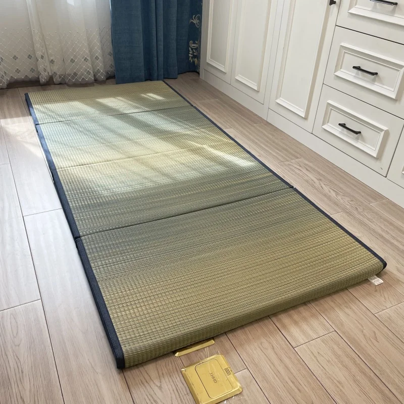 

Traditional Foldable Japanese Tatami Mattress Futon Floor Straw Mat For Yoga Sleeping Flooring Rectangle 90x200cm or75x200cm