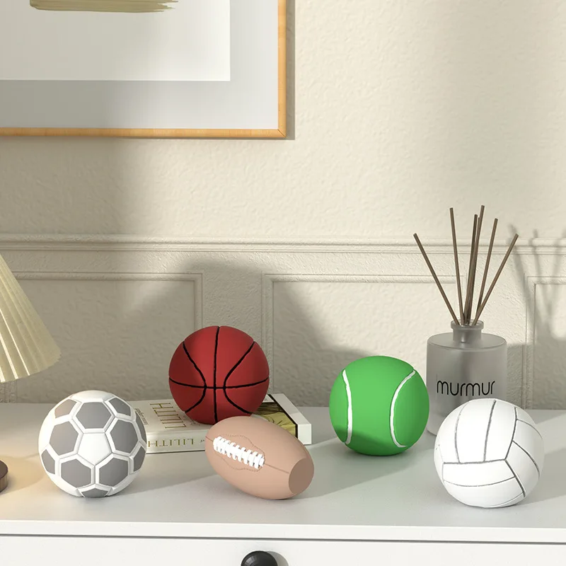 DIY handmade mold 3D football basketball rugby can be used for ornament volleyball baseball design aromatherapy candle mold