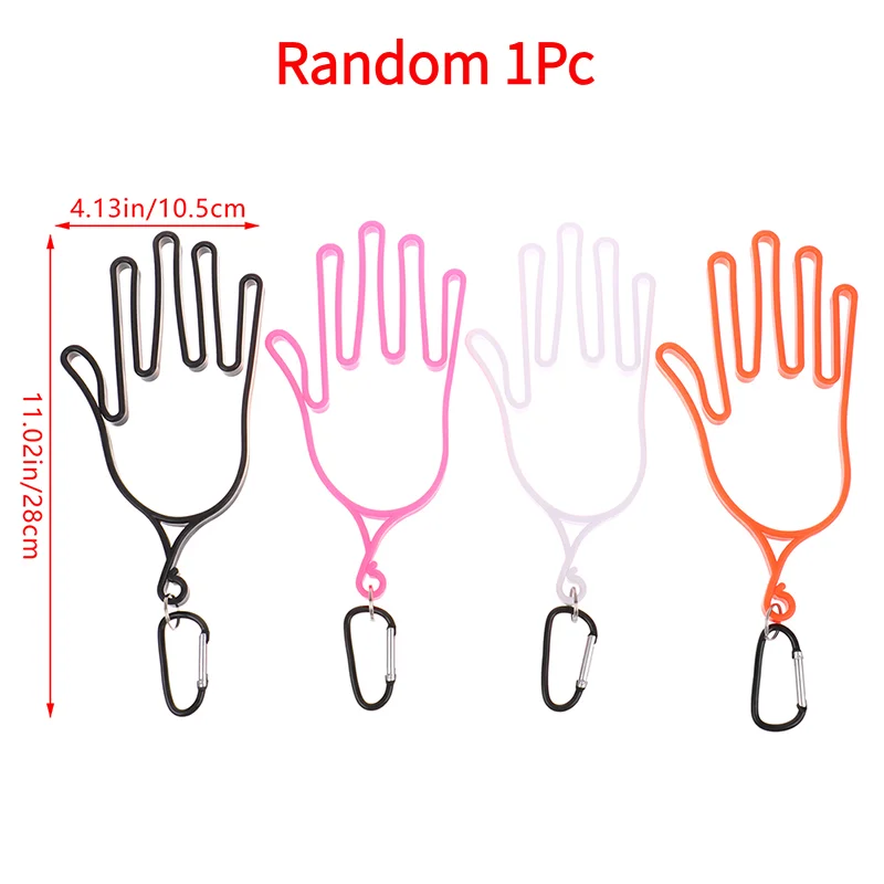 Random 1Pc Golf Gloves Holder With Carabiner Golf Gloves Stretcher Golfer Tool Gear Gloves Rack Hanger Golf Supplies Accessories