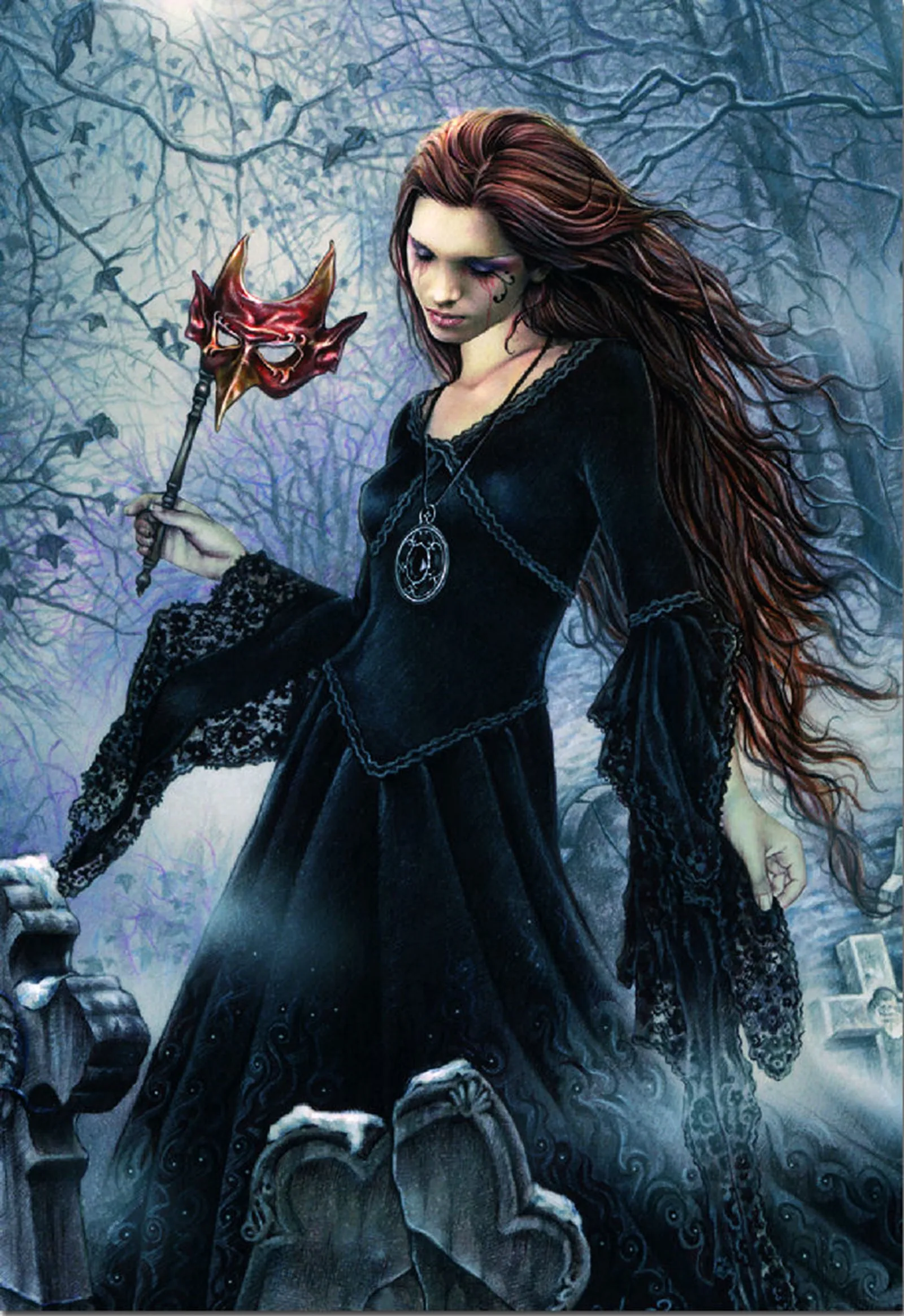 Victoria Frances Angel Vampire Collection Art Silk Poster Wall Art Home Decoratief schilderij | | AliExpress