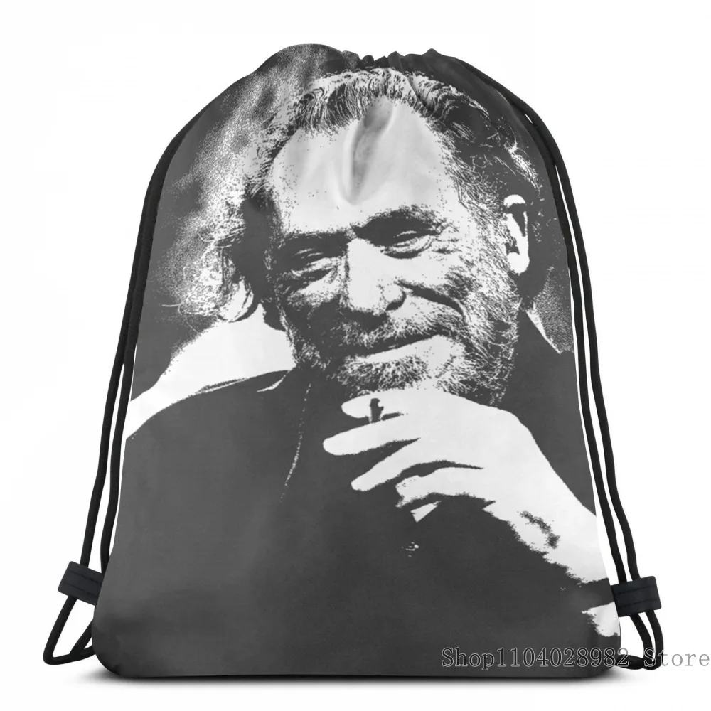 Funny Graphic Print Charles Bukowski(2) USB Charge Backpack men School bags Women Tote Bags Travel laptop bag