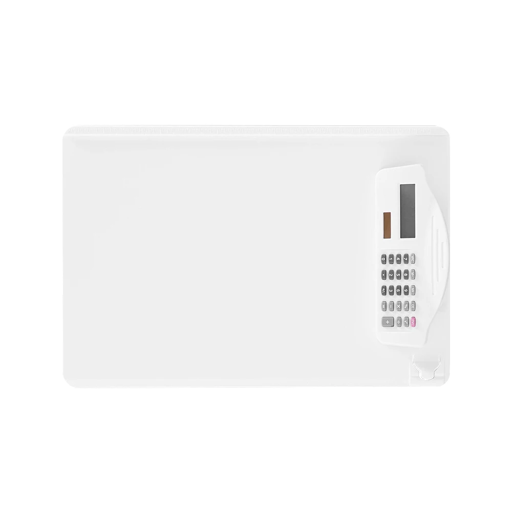 A4 Clipboard Paper Holder Plastic Writing Board Calculator Built-In File Folder Stationery Clip Hardboard For Office