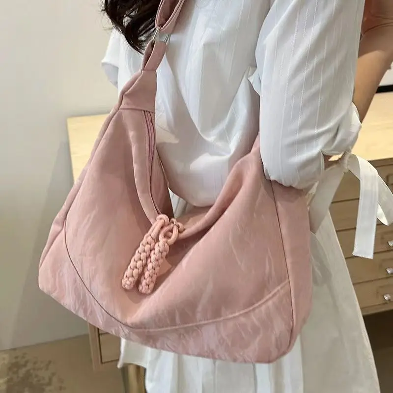 

Повседневная вместительная сумка через плечо 2024: Новая модная универсальная сумка-кроссбоди, простая сумка-тоут для повседневных поездок