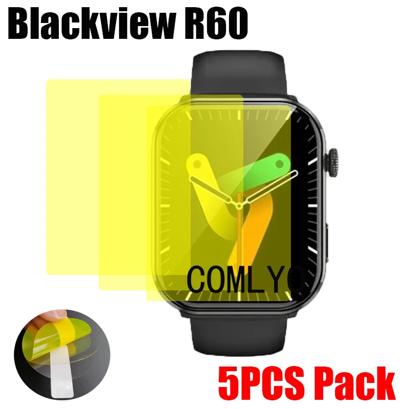 5PCS For Blackview R60 Smart watch Screen Protector Cover HD TPU Film