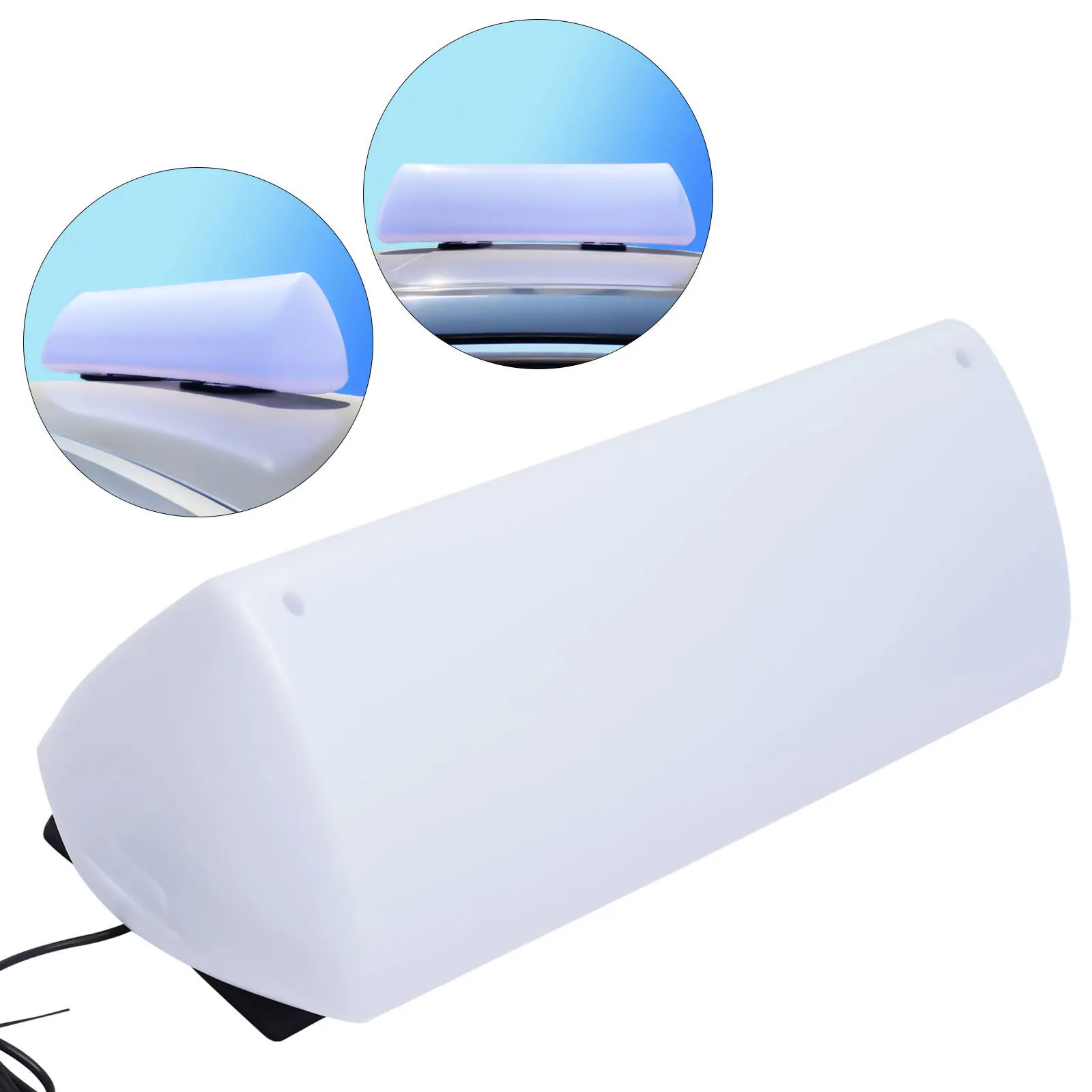 12V 11W White Durable LED Roof Light for Car, Waterproof & Sunproof Vehicle Interior Lamp, Fits All 12V Cigarette Lighter Cars