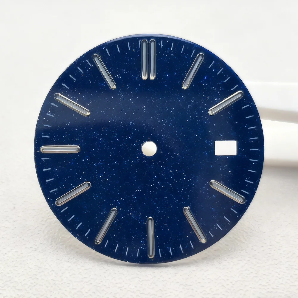 NH35 Watch 31.8MM Blue Sandstone Starry Sky Dial Sterile High-Quality Dial Fit 41MM StainlessSteel Sapphire Case NH35 Movement