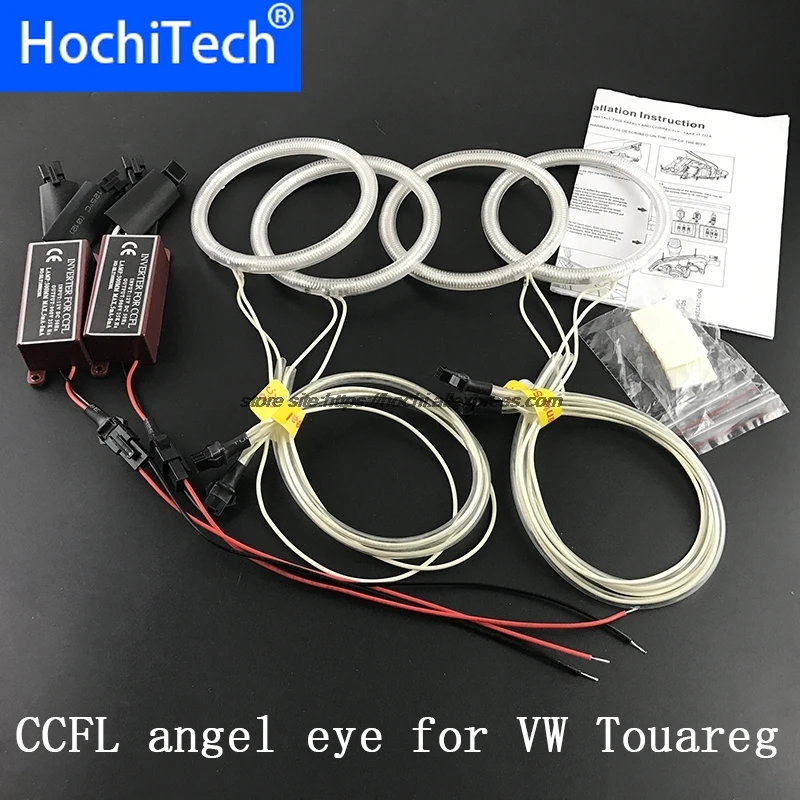 

Для Volkswagen VW Touareg 2003 2004 2005 2006, ультра яркая фара, освещение CCFL HochiTech, отличный комплект «ангельские глазки»