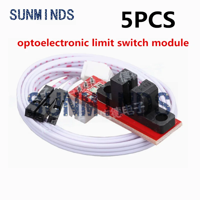 5 ชิ้นออปติคอล endstop sensor optoelectronic จํากัดโมดูลสวิทช์ reprap photoelectric end หยุดการสลับ 3d เครื่องพิมพ์อุปกรณ์เสริม