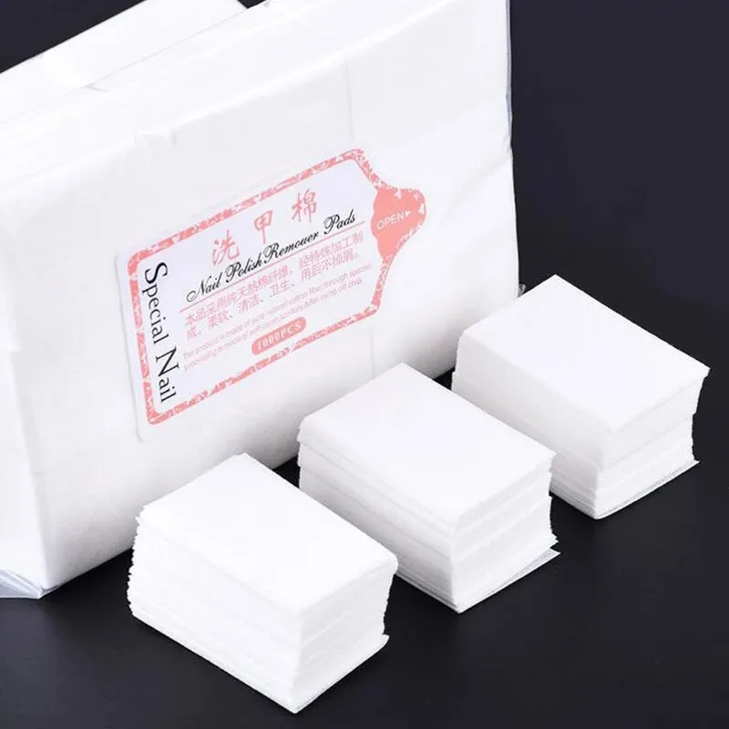 Removedor de esmalte de uñas de algodón, servilletas de manicura limpias en Gel, toallitas sin pelusa para pedicura, almohadillas limpiadoras, herramienta de barniz, accesorios de manicura # #