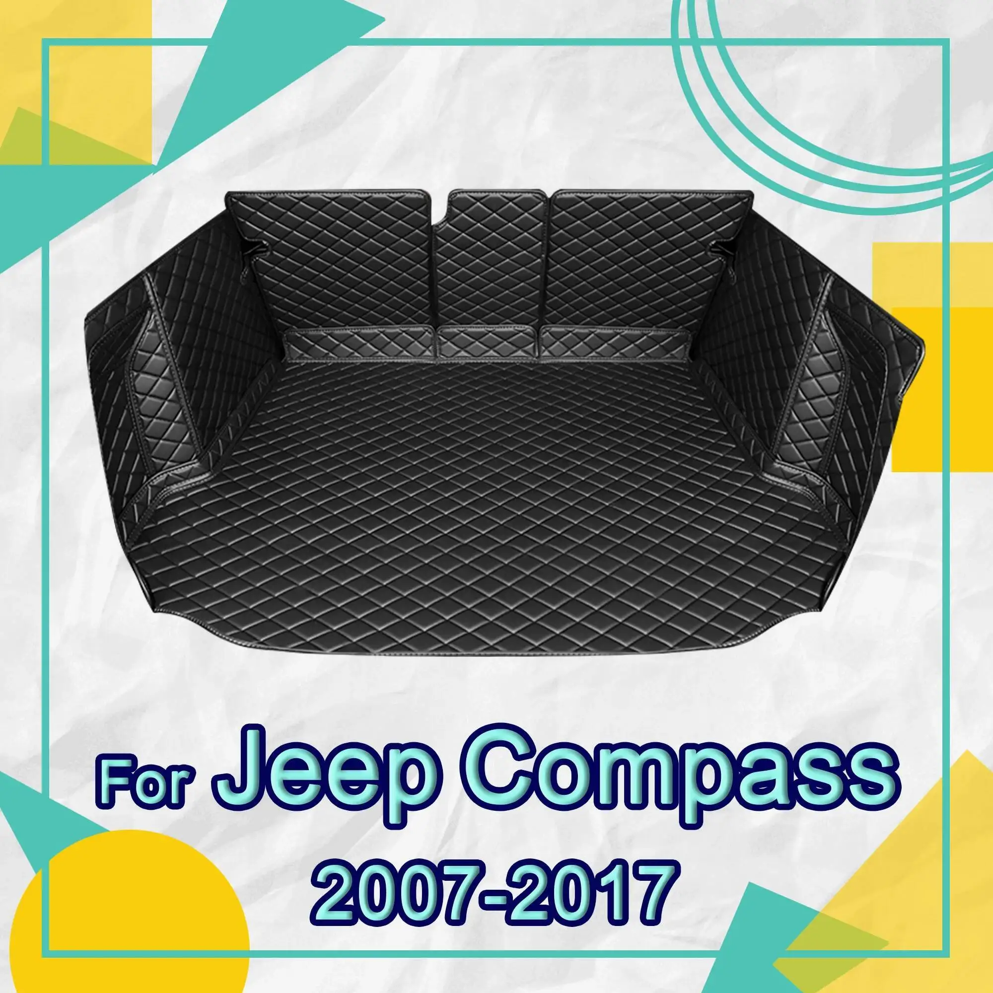 

Car trunk mat for Jeep Compass 2007 2008 2009 2010 2011 2012 2013 2014 2015-2017 cargo liner carpet interior accessories cover