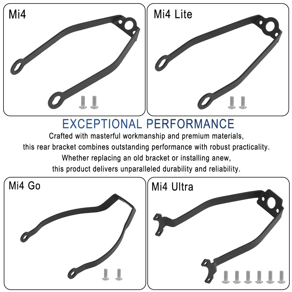 Rear Fender Aluminium Alloy Bracket With Screw For Xiaomi Mi4/Mi4 GO/4 Lite/4 Ultra Electric Scooter Rear Wheel Mudguard Support