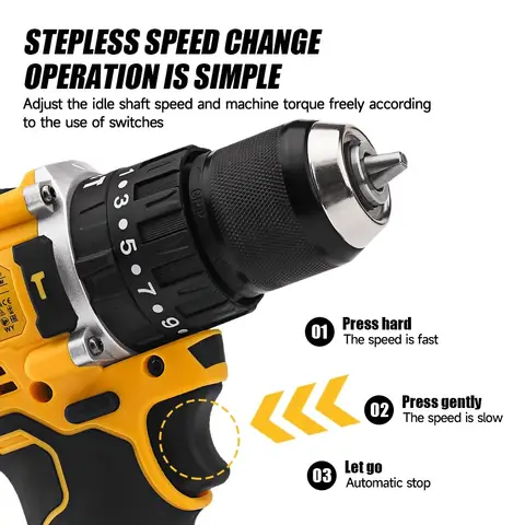 디월트 20V 브러시리스 충전식 리튬 배터리 임팩트 드릴 다기능 드릴 전동 핸드 드릴 Dcd805