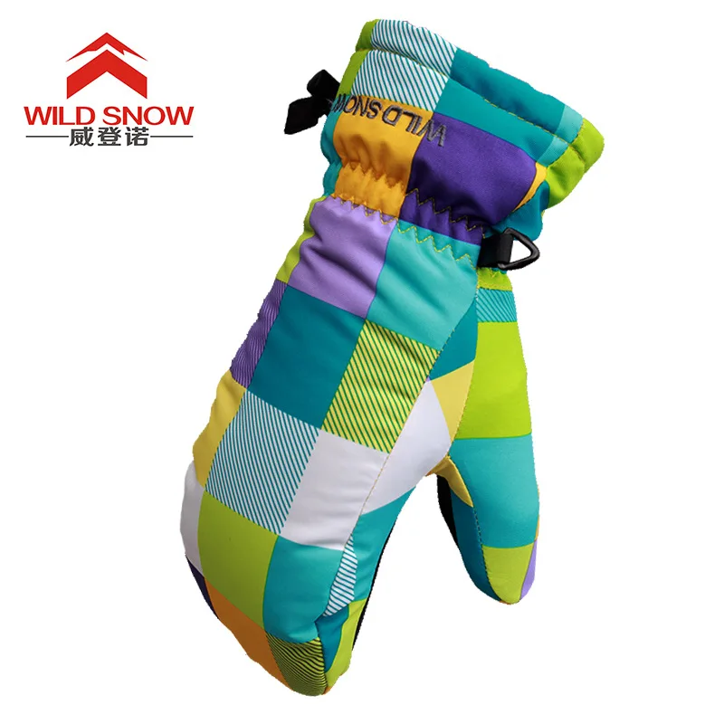 Winter warme Kinder Ski handschuhe Mädchen Schnees port wind dichte schöne Skateboard handschuhe geeignet für Handflächen breite 5,5-7,5 cm