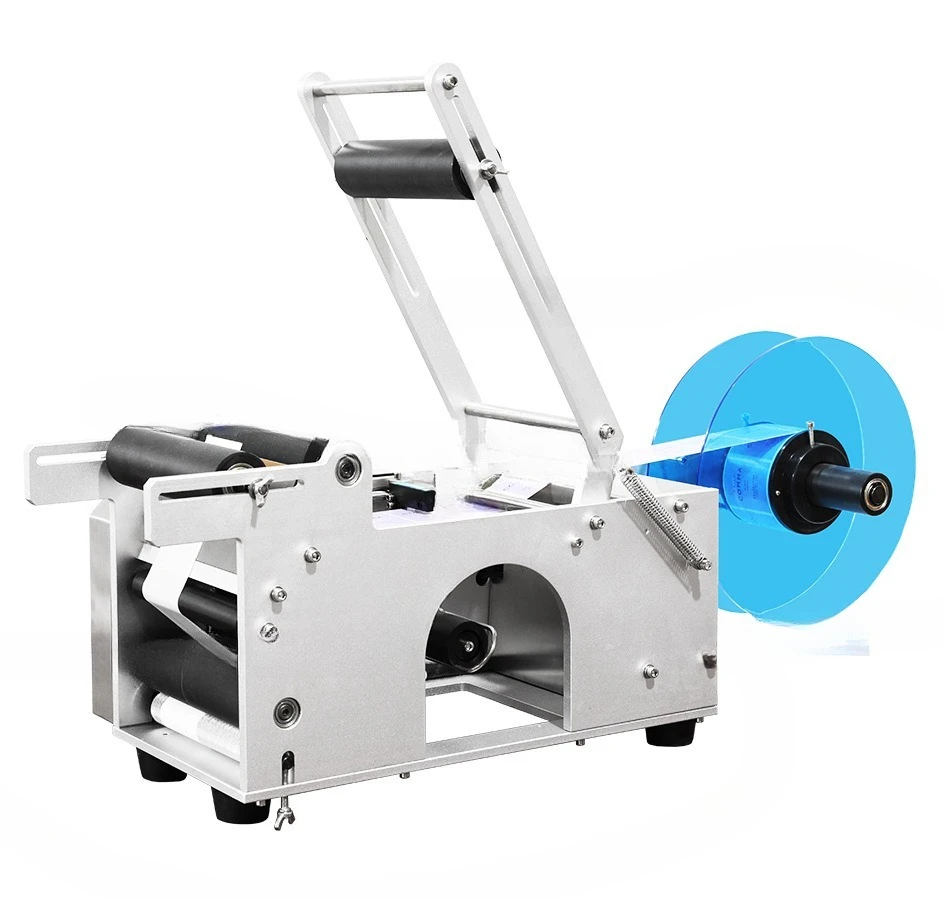 

TB-50 Small Semi-automatic Round Bottle Self-adhesive Labeling Machine Tea Can Label