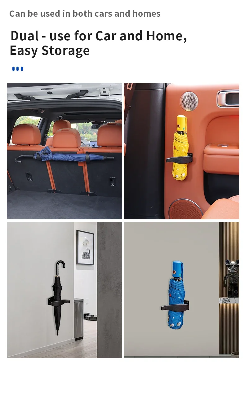 2 Stück Universeller Autohaken für die Rückenlehne, Multifunktionaler Kofferraum-Regenschirmhalter, Auto-Regenschirm-Aufbewahrung, Auto-Innenausstattung – Detail 10