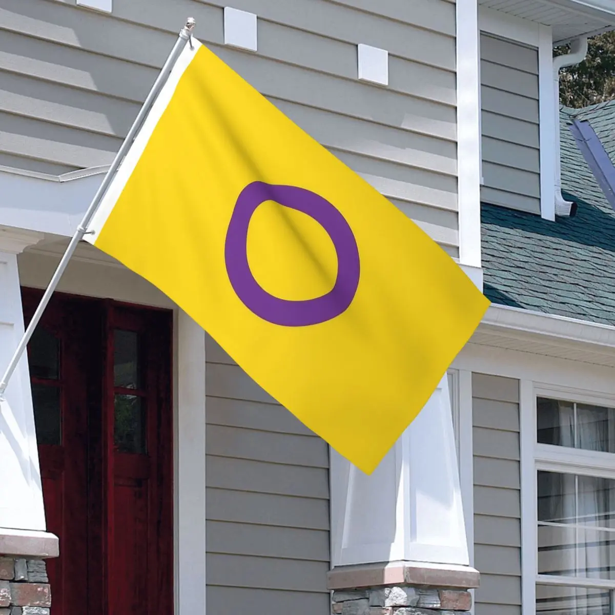 Intersex Lgbt Flag Indoor Outdoor Banner Polyester Yaoi Boy Love Decoration Double Sided 60x90 90x150cm Flags