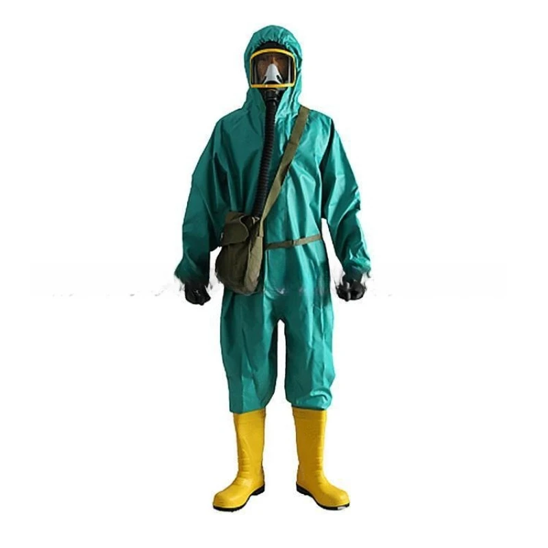 Industrial chemical protective clothing acid and alkaline gas protective clothing fully enclosed heavy-duty one-piece