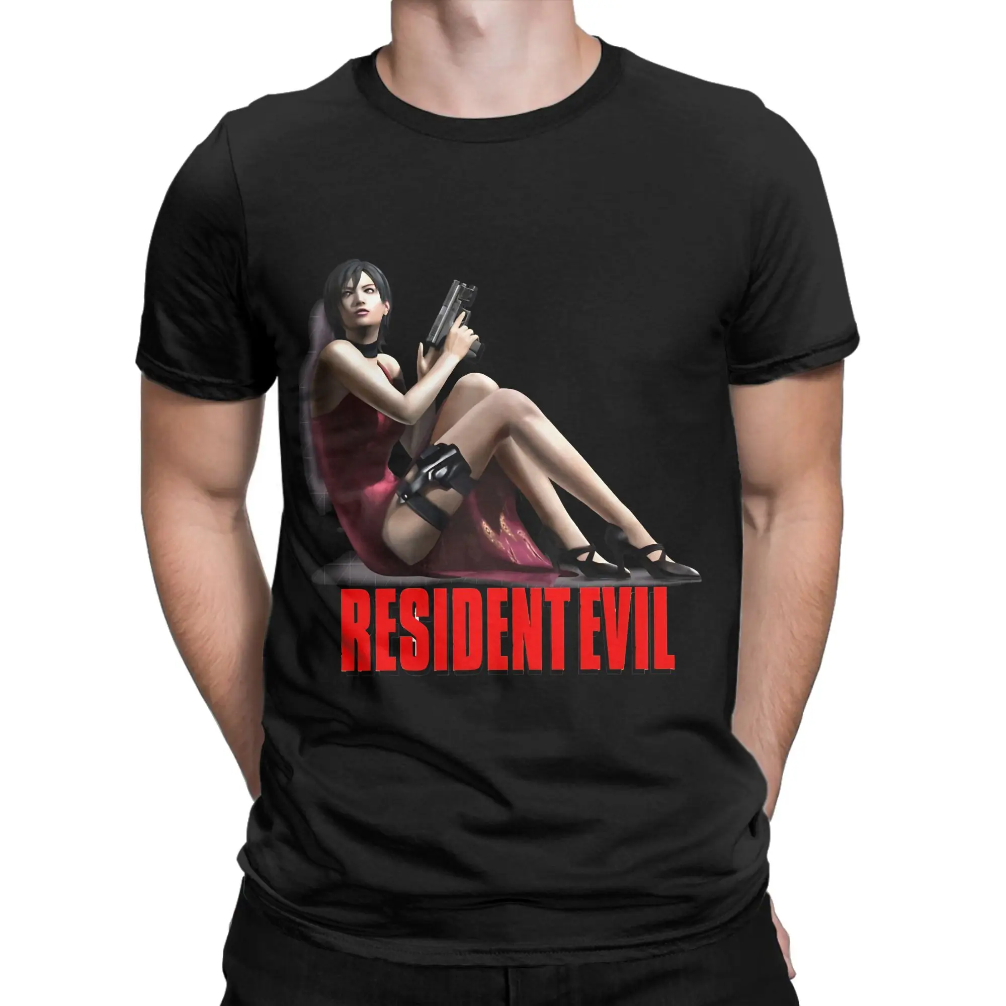 Ada Wong Resident Evils Pure Cotton T Shirt For Couple Beach  Funny T-Shirts Crewneck Fashion Tees Oversize Design Tops