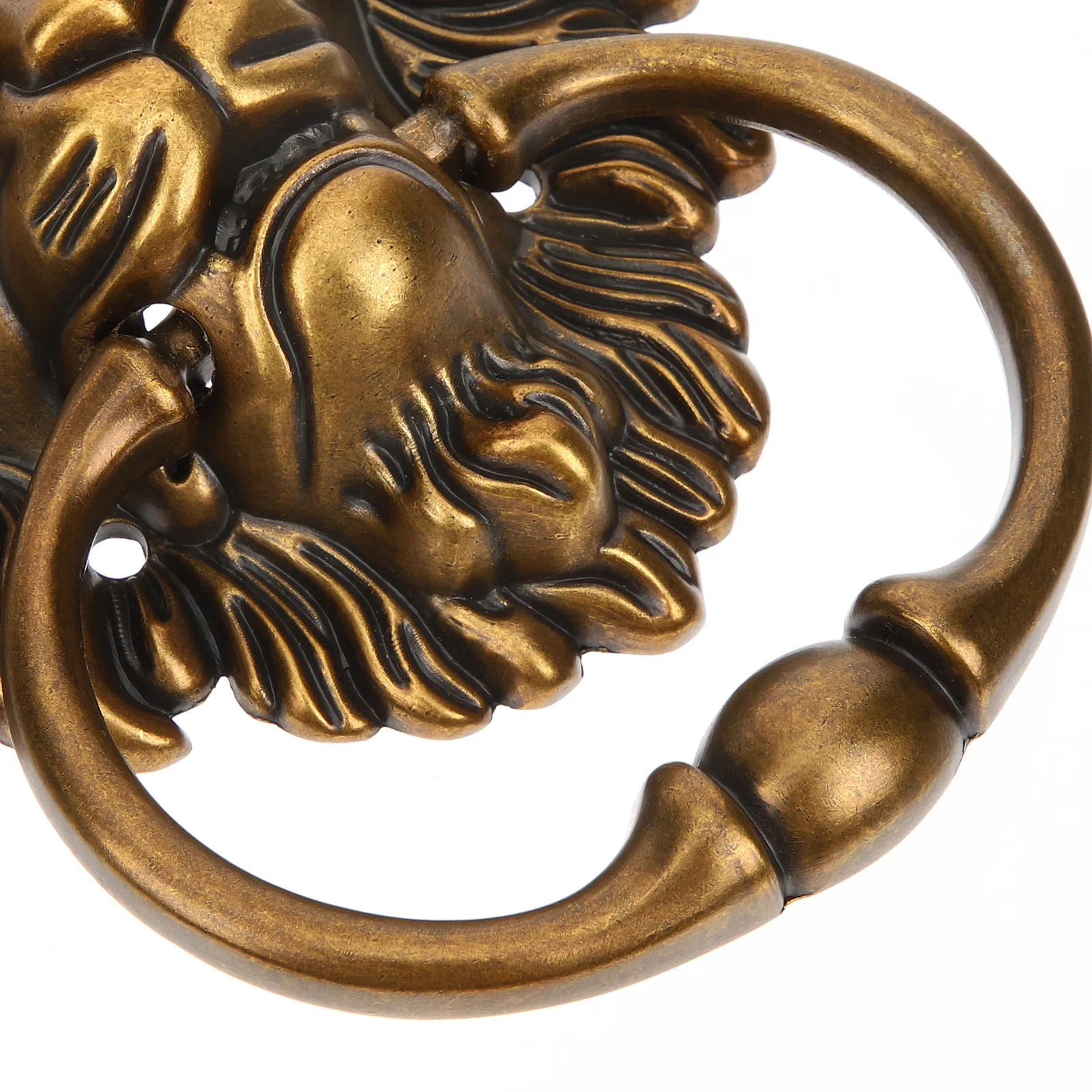 

Винтажные ручки для шкафов в виде головы льва, из цинкового сплава, для выдвижных ящиков, комодов, гардеробов, металлические мебельные ручки-кнопки