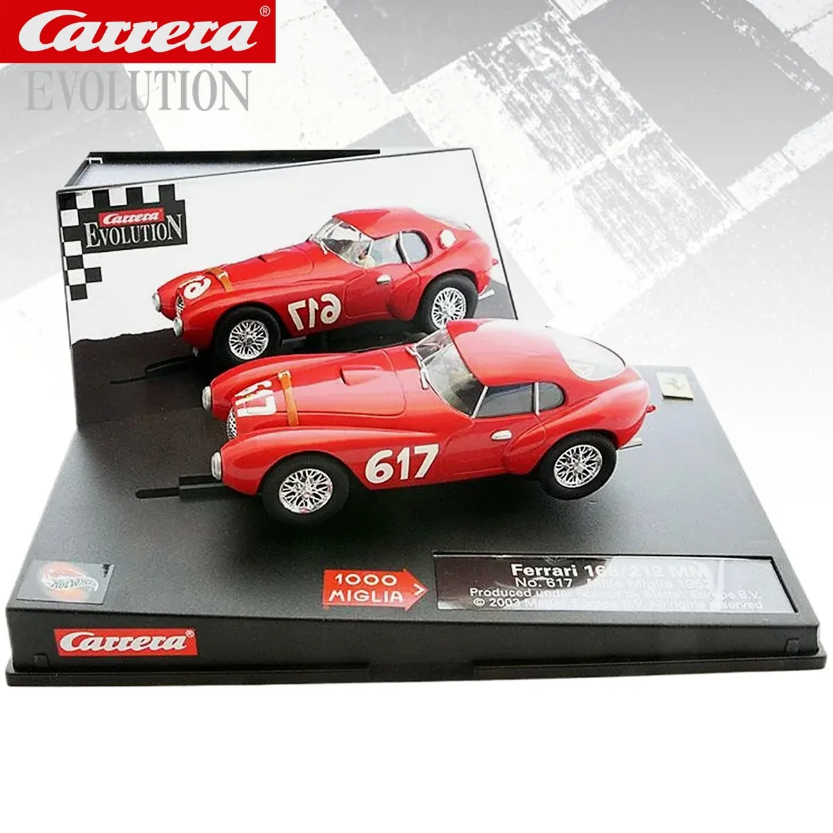 Carrera Slot Car 1:32 Evolution 25711 Ferrari 166/212  No.617 MM Mille Miglia 1952