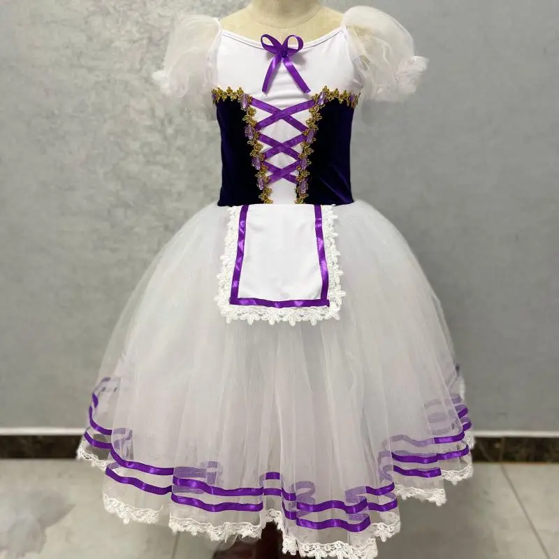 fille-giselle-robe-de-ballet-longue-romantique-professionnel-ballet-tutu-enfants-adlut-femmes-ballerine-cygne-danse-performance-costumes-porter