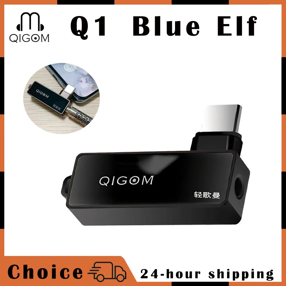 

QIGOM Headset Amplifier Q1, DSD256 Hard Decoding, 43131 Chip, Ultra-low Latency ASIO Drive Playback, Earphone Decoder Amplifiers