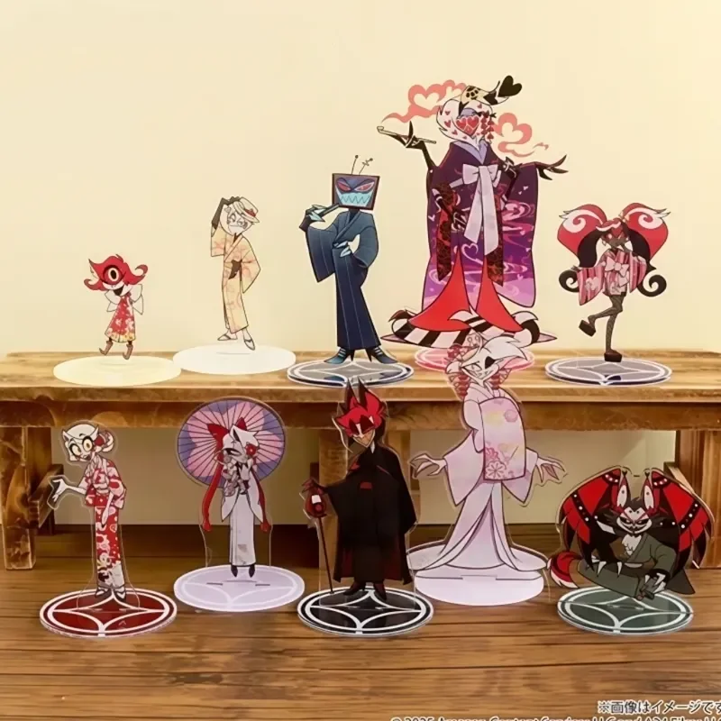 

Hazbin Hotel Vox Rotating Standee Anime Merchandise Desktop Ornament Collection Toy Holiday Gift Acrylic Model Gifts For Fans