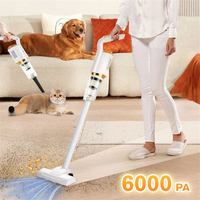 6000Pa Cordless Handheld Vacuum Cleaner 120W High Power Vacuum Cleaner Powerful Suction Cleaning Appliance for Home and Car
