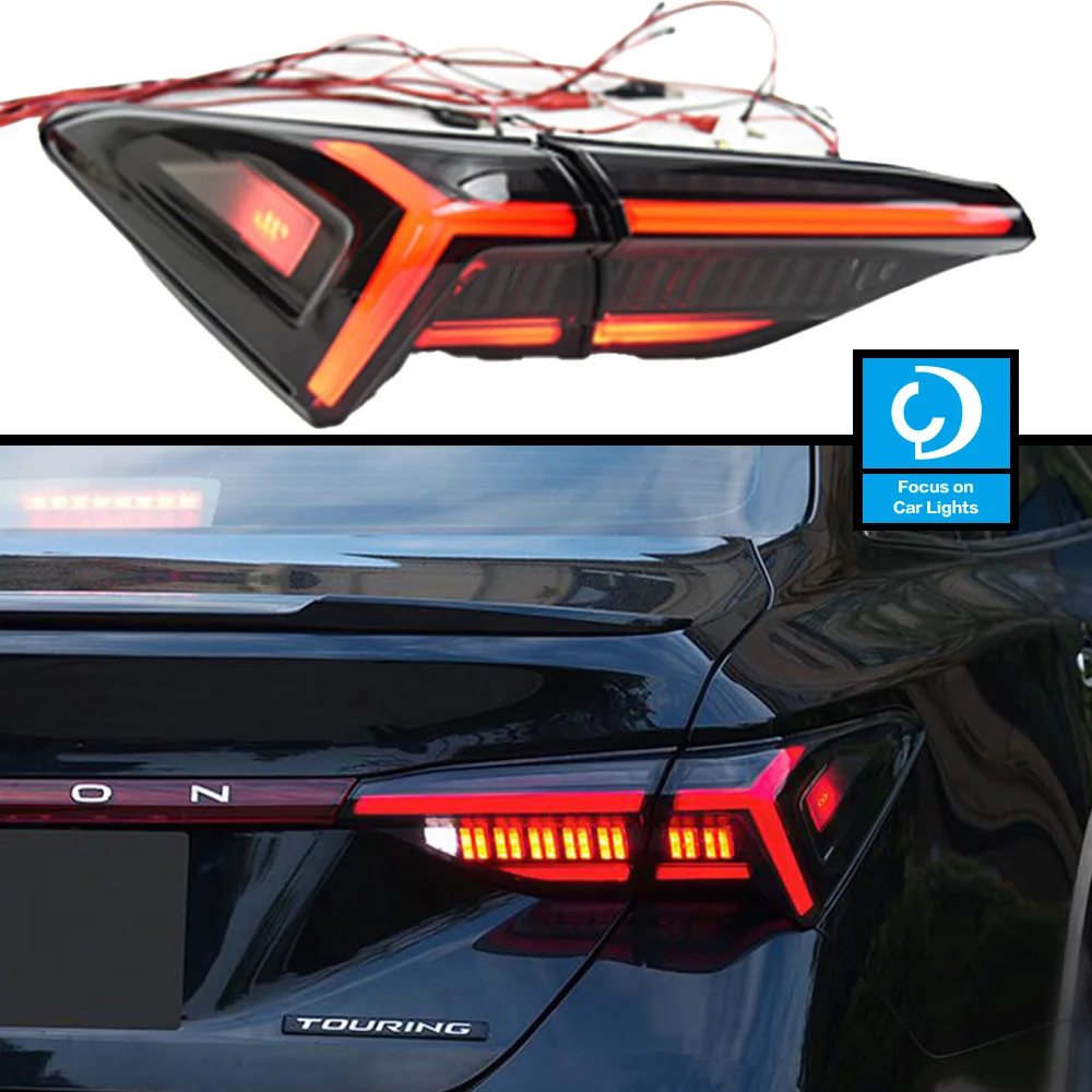 Taillights Styling For Toyota Avalon 2019 Tail Light LED DRL Running Signal Brake Reversing Parking Lighthouse Facelift