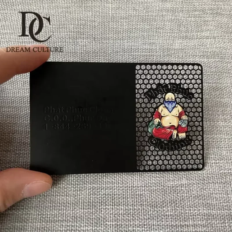 

Изготовленная на заказ роскошная металлическая визитная карточка из нержавеющей стали с лазерной резкой