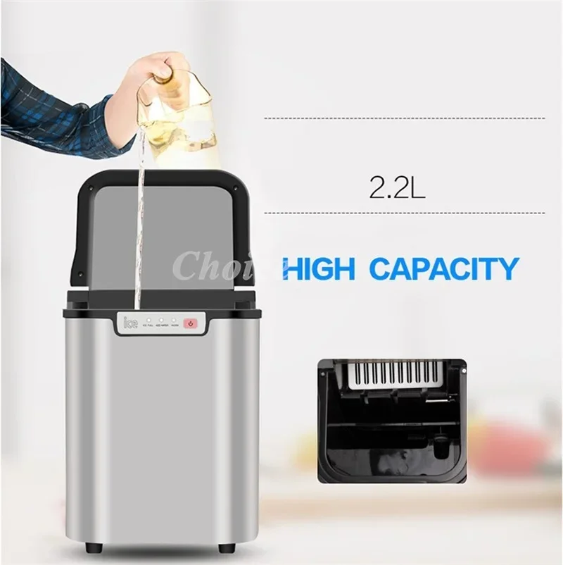 Household 12KG Ice Cube Machine for Portable Countertop Automatic Electric Ice Cube Making Marker Self- Cleaning Function