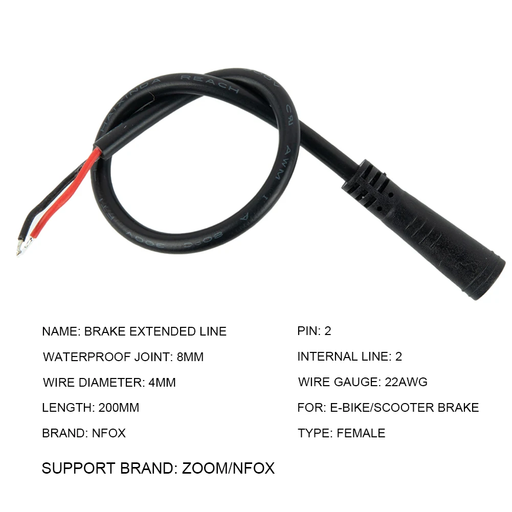 1 Pc Extension Cord Ebike Display Connector 2/3/4/5/6 Pin Cable Waterproof Connector Signal Line Plastic Steel Ebike Accessories