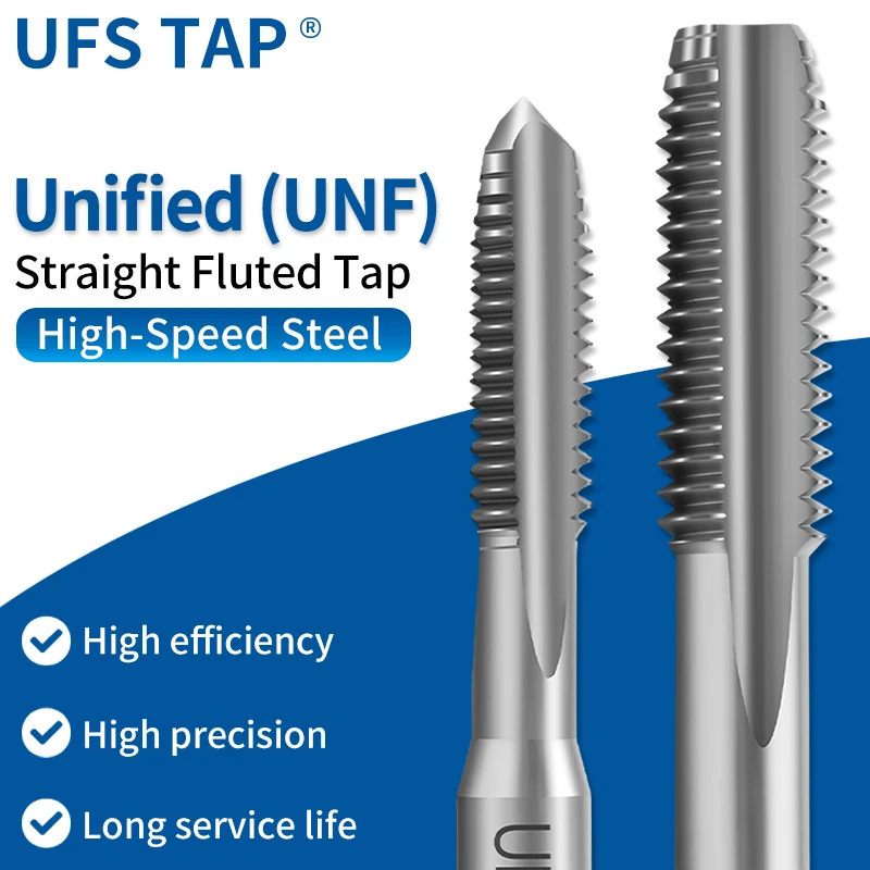 UFS TAP HSSE-M35 JIS Standard Straight Fluted Hand Tap American Machine Tap UNF/UNS/UNC0-80~12-28 1/4 5/16 3/8 7/16 1/2 9/16 5/8