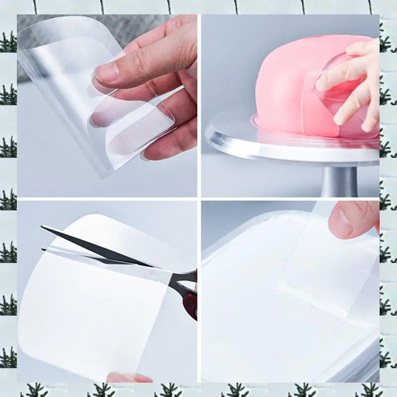 ABLG 26PCS Transparent Cake Cream Scraper Flexible Plastic Icing Spatula Buttercream Smoother Cake Decorating Tools Baking