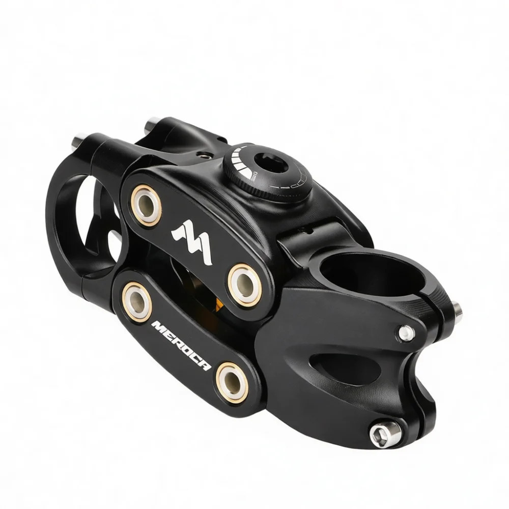 Cycling Gear Gravel - Meroca Suspension Stem 90mm Schwarz Fahrradlenker-Riser