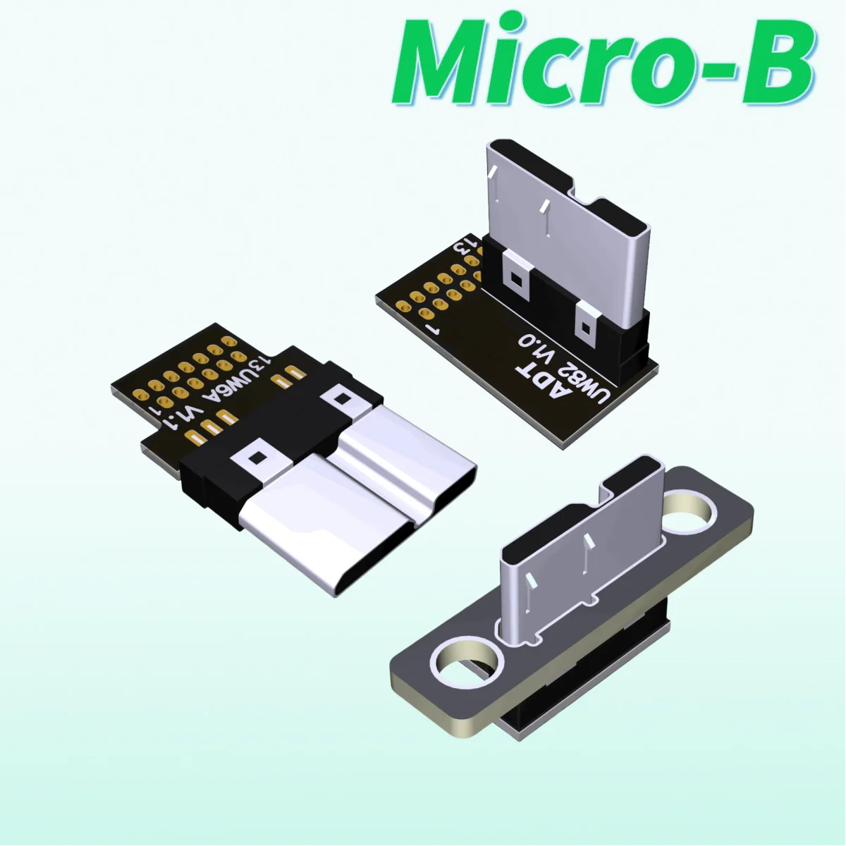 Konektor Adaptor DIY Kepala Tunggal Pria Wanita ADT Micro-b Baru 2025