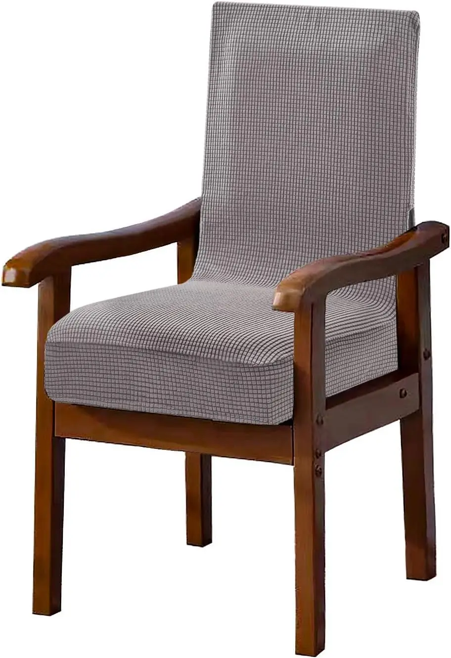 

Universal Sliver Grey Arm Chair Covers For Dining Chairs Stretchy Chair Covers Armchair Easy Fit Chair Cover Set Of 1 With