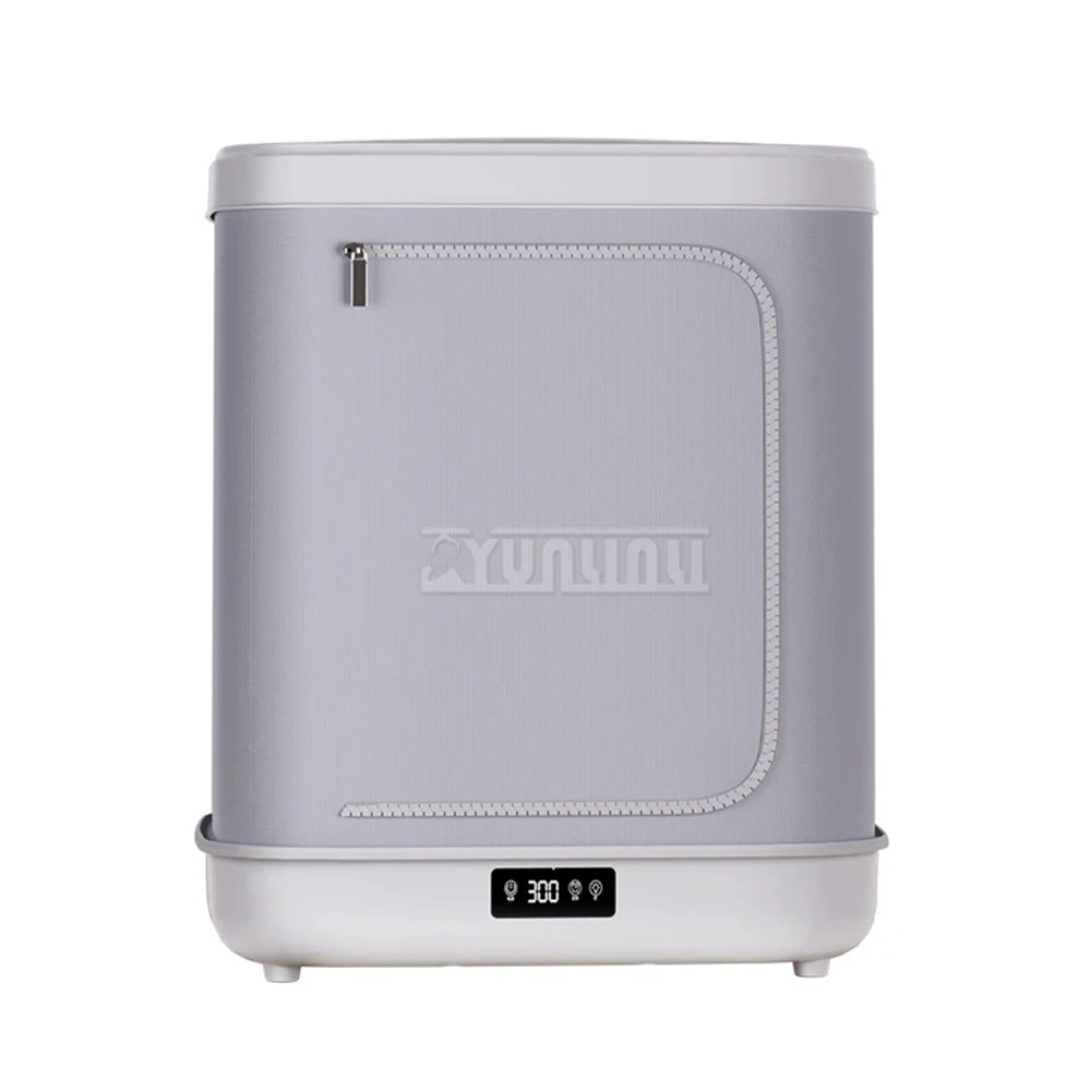 مجفف ملابس داخلية بقدرة 500 وات، شماعة ملابس منزلية قابلة للطي مع تحكم بشاشة تعمل باللمس للملابس الداخلية والغسيل